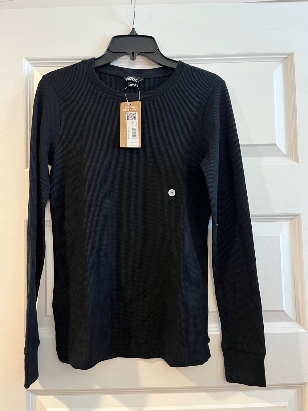 Eddie Bauer infinity thermal crew long sleeve black NEW NWT